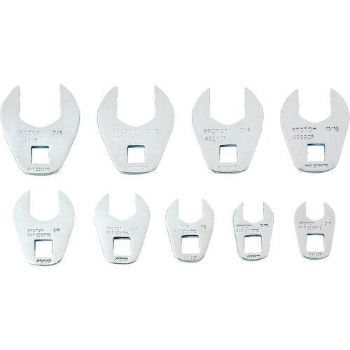 Proto 3/8″ Drive 9 Piece Crowfoot Wrench Set